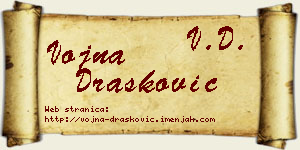 Vojna Drašković vizit kartica